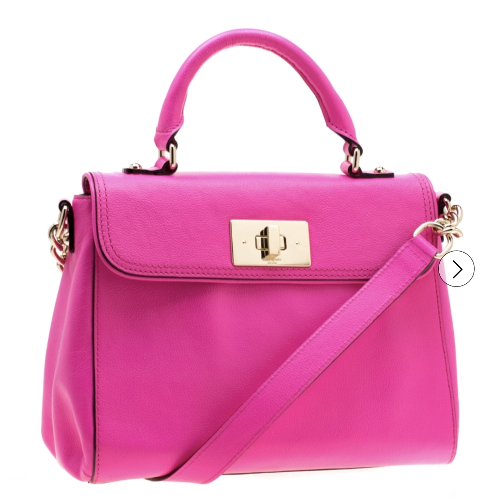 Kate SpadeKate Spade Pink Leather Irving Place Little Nadine Top Handle Bag